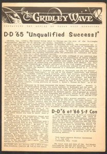 1965 Gridley Wave #19 - Edgar R. Burrough's Tarzan Newsletter - (FN+) WH