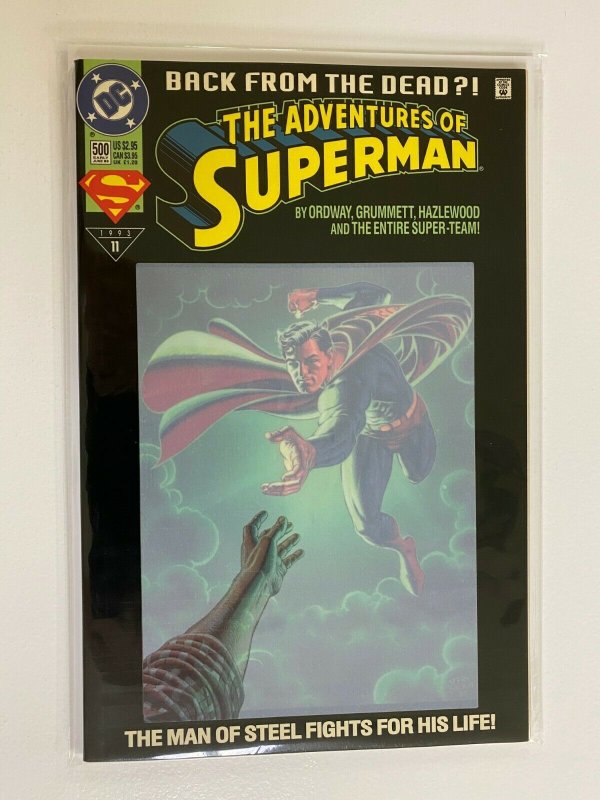 The Adventures of Superman #500 In Polybagged 8.0 VF (1993)