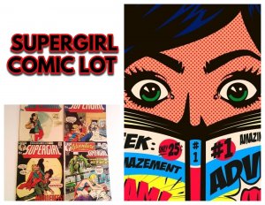 SUPERGIRL Bronze Age Comic Book Lot of (4) / ID#954