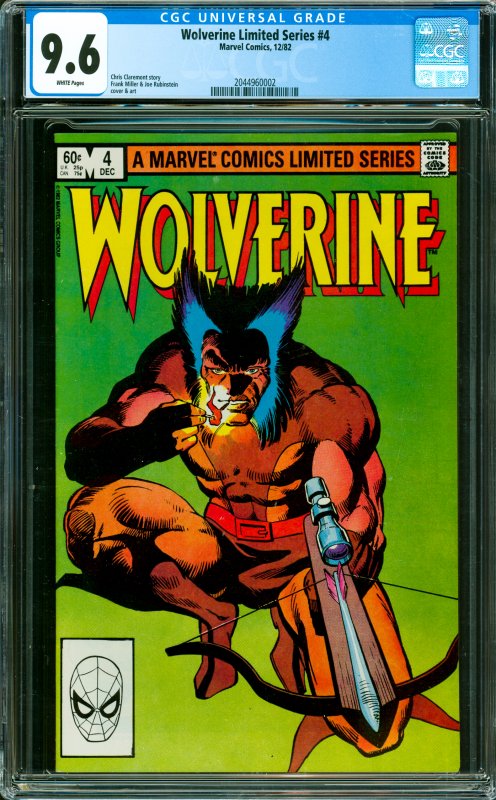 Wolverine Limited Series #4 CGC Graded 9.6 