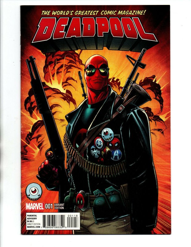 Deadpool #1 Hawthorne Third Eye Variant - 2013 - VF