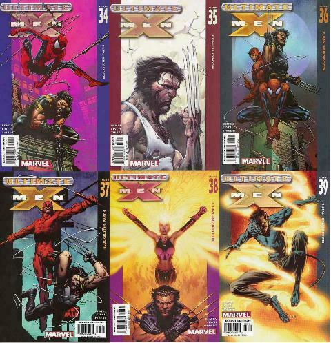 ULTIMATE X MEN (2001-2009)34-39 Blockbuster SPIDEY & DD