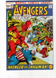 The Avengers #95 (1972) Neal Adams art!  Vs. Inhumans NM- Lynchburg CERTIFICATE!