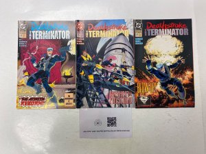 3 Deathstroke, The Terminator DC comic books #18 19 20 21 KM23