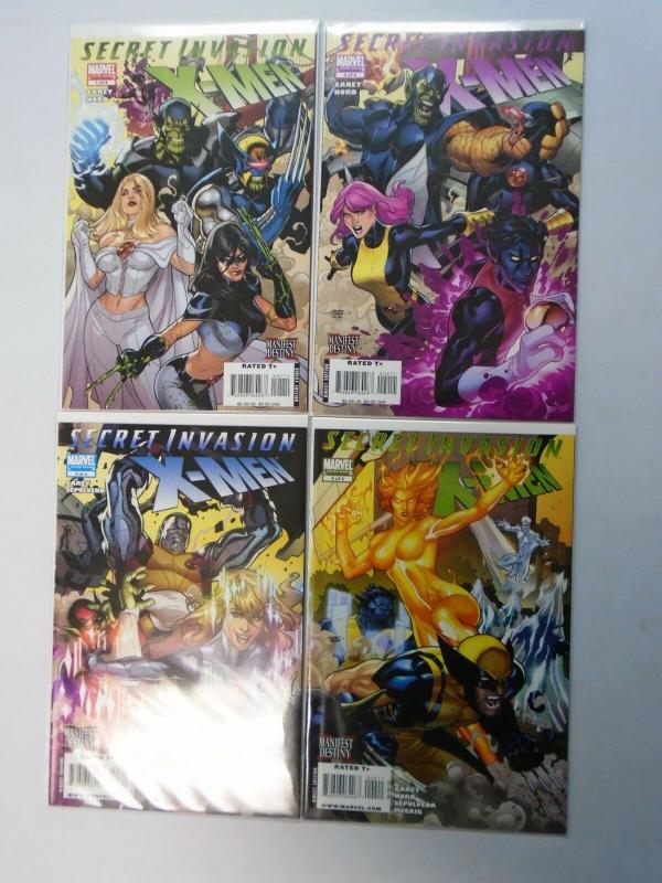 Secret Invasion X-Men, Set:#1-4, Average 8.5/VF+ (2008)