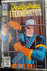 DEATHSTROKE THE TERMINATOR #12 1992 DC COMICS ZECK COVER  GUILTY