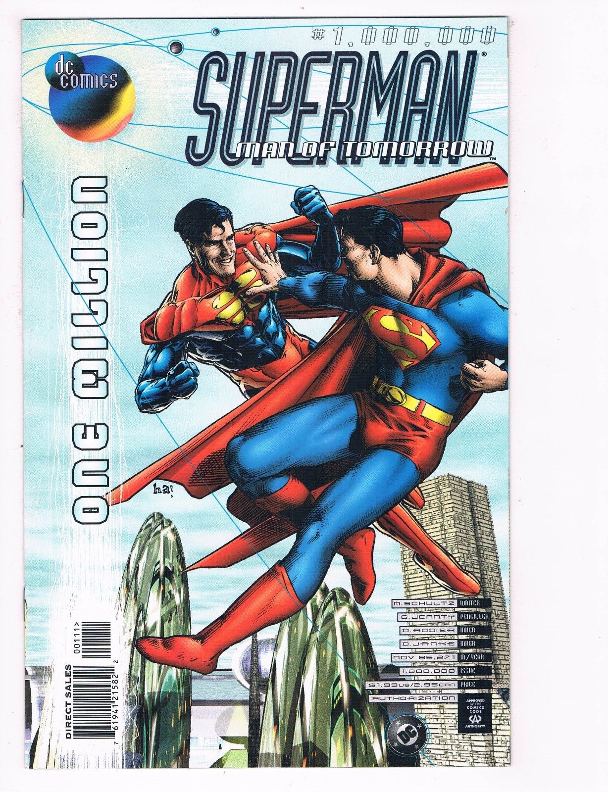 Superman Man Of Tomorrow # 1 Million NM DC Comic Book Superboy Batman ...