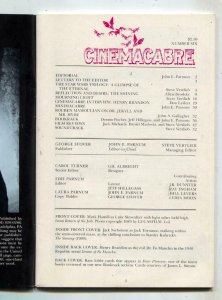 Cinemacabre fanzine #6 1984- Star Wars- THE SHINING