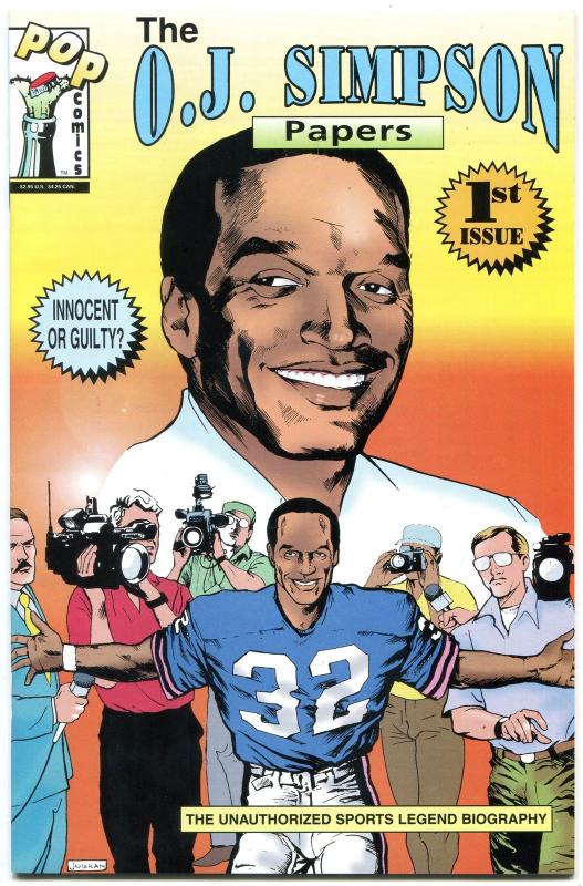 The OJ Simpson Papers Comic #1 1995- Unauthorized Bio NM-