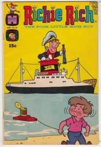 Richie Rich # 87 Strict FN/VF Cover Toy Boat & tons more listed