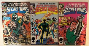 *Secret Wars (1984 Marvel) 10fvf, 11vfnm, 12vf+