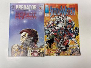 4 comic books Deep Space Nine #3 Shaman's Tears #1 Predator #2 Storm #1 58 KM13