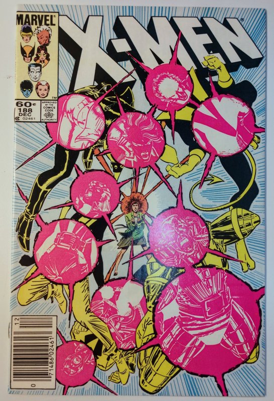 The Uncanny X-Men #188 (8.5-NS, 1984) 1st cameo app of the Adversary