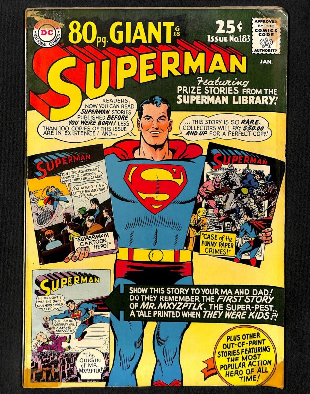 Superman #183 80 Page Giant G-18!