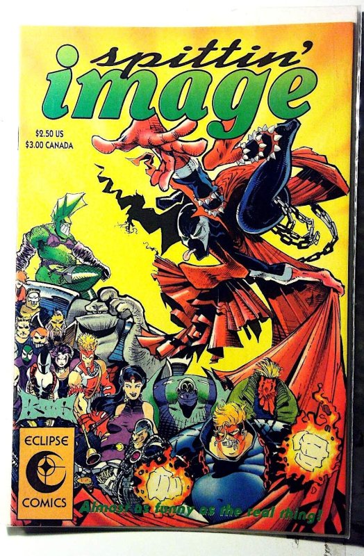 Spittin' Image #1 1992 Eclipse Cyberforce Shadowhawk Spawn Savage Dragon Comic