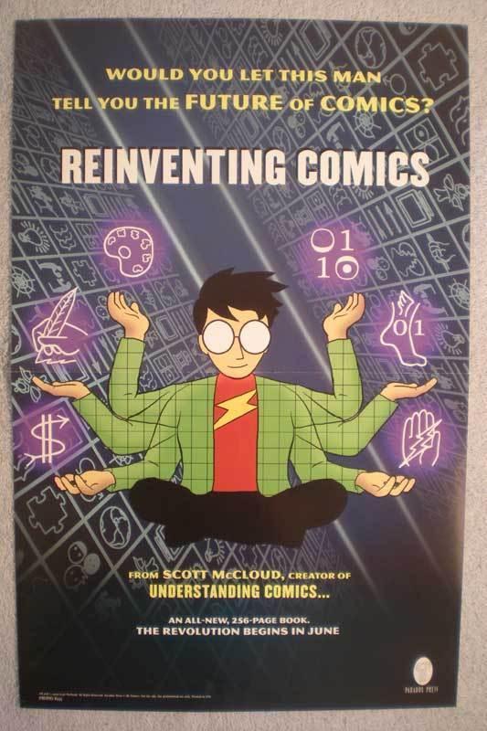 REINVENTING COMICS Promo poster, 11x17, 2000, Unused, more Promos in store