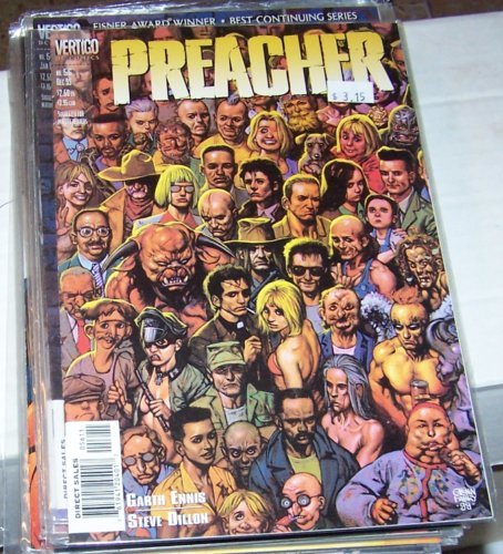 preacher  #56 vertigo dc 1999 garth Ennis high quality  PAINTED COVER BY FABRY 