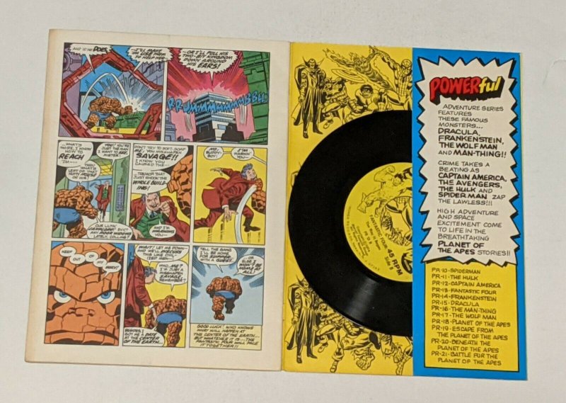 Fantastic Four: The Way It Began Book and Record Set 1974 Record included VG+