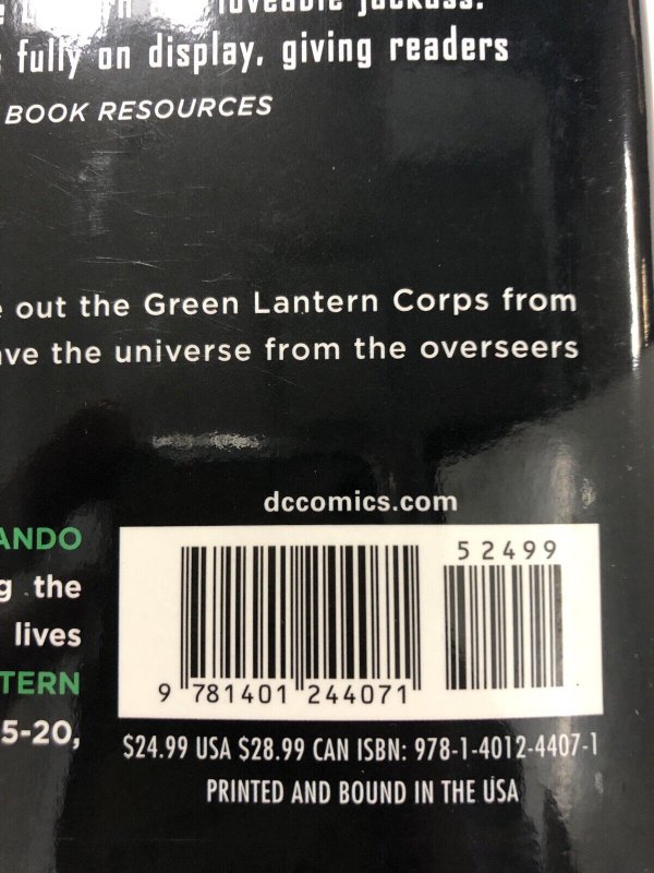 Green Lantern Corps Vol.3 Willpower By Tomasi (2013) HC DC Comics