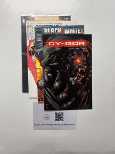 4 Indie Comics T.W.D # 135+Deathblow # 1+Black & White # 1 + Cy-Gor # 1 39 JS46