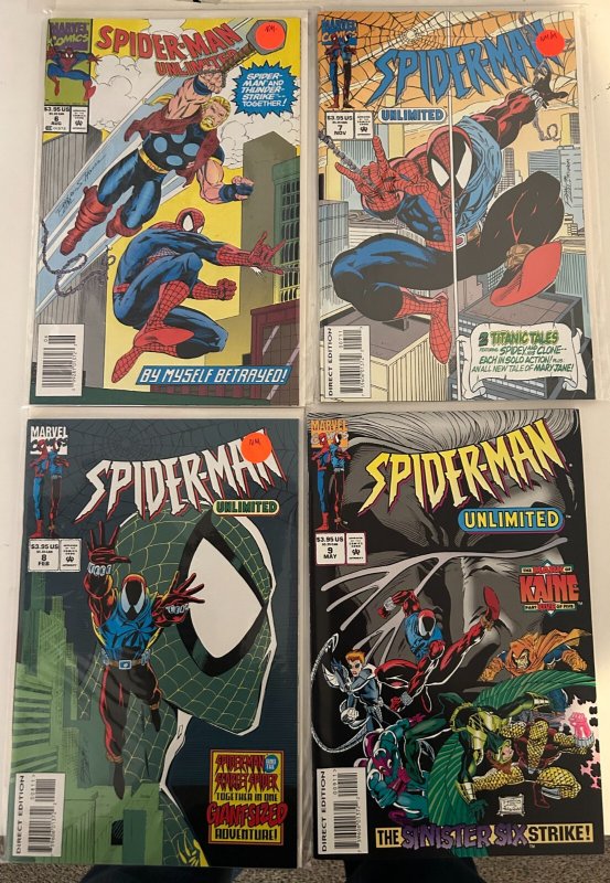 *Spider-Man Unlimited 1-9 (1993) 1-9 9 nm- bks