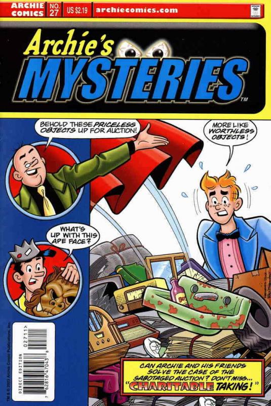 Archie’s Mysteries #27 VF/NM; Archie | save on shipping - details inside