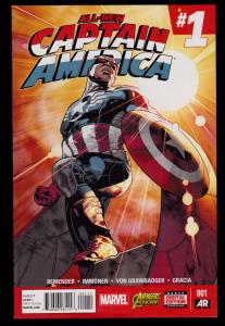 Captain America All New #1 (2015 Series)   9.4 NM 