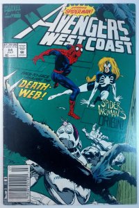 Avengers West Coast #84 (5.0, 1992) Origin of Spider-Woman, Julia Carpenter