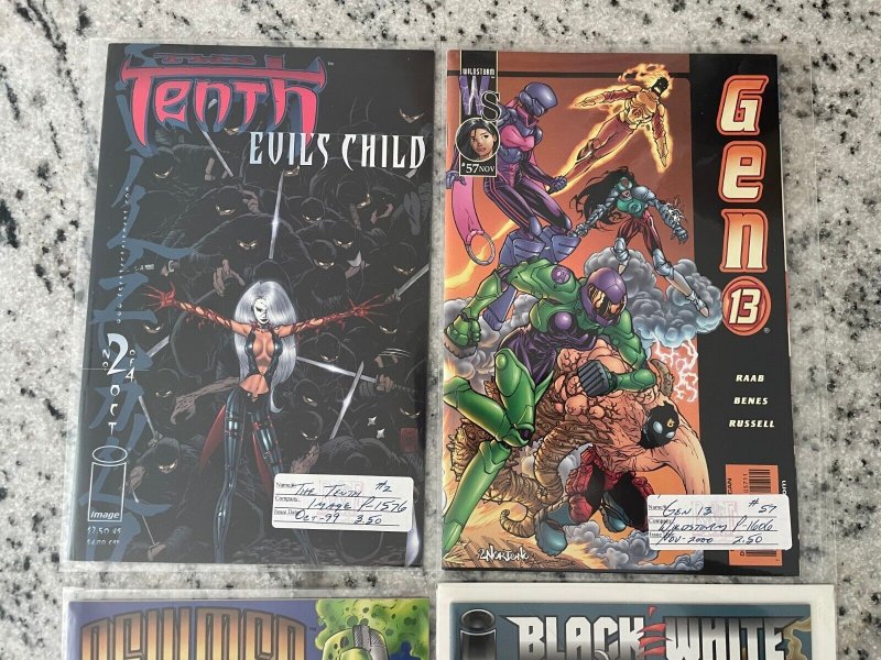 4 Image Comics Black & White 1 + New Men 2 + Gen 13 # 57 + Tenth # 2 NM 61 J841