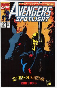 Avengers Spotlight #39 (1990) Black Knight