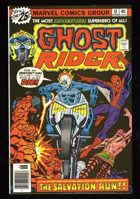 Ghost Rider #18 NM+ 9.6 Spider-Man!