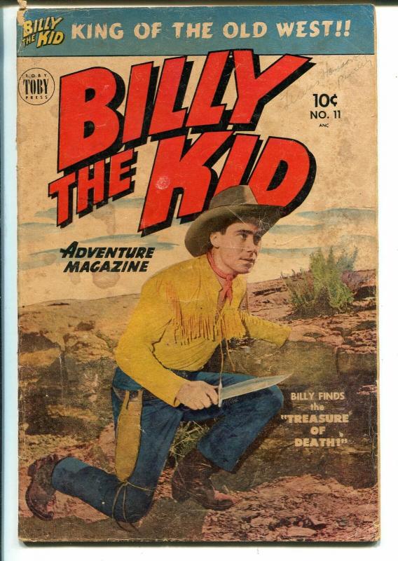 Billy The Kid Adventures #11 1952-Toby-western stories-photo cover-G