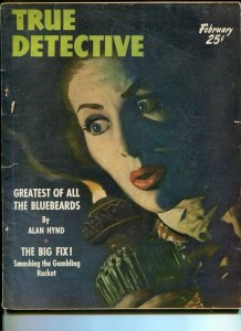 TRUE DETECTIVE -FEB 1951-G-HARD BOILED-SPICY-RAPE-MURDER-BLACKMAIL-EXTO G/VG