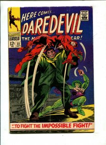 DAREDEVIL #32 (5.0 CREASE) ...IMPOSSIBLE FIGHT! 1967! 