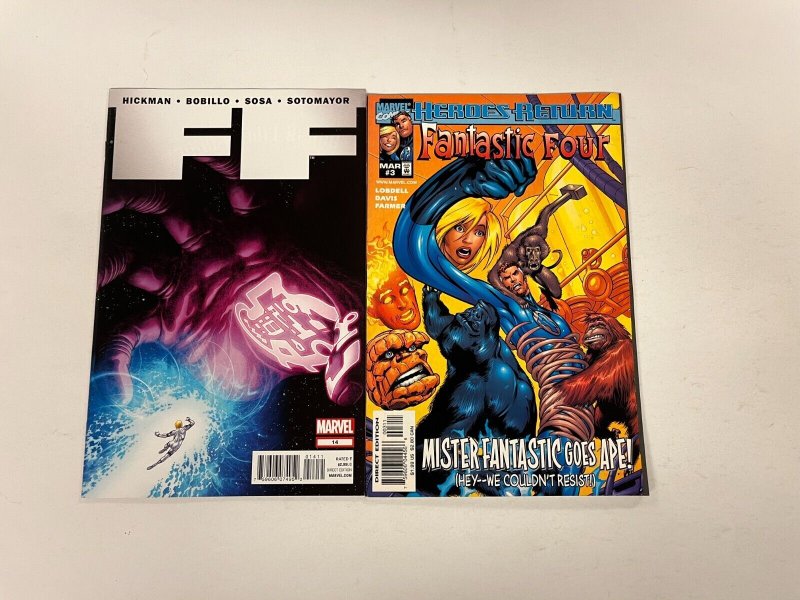 4 Fantastic Four Marvel Comics Books #1 3 2099 7 FF 14 11 JW16