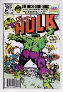 Incredible Hulk #278 - Leader / U-Foes (Marvel, 1982) VF-