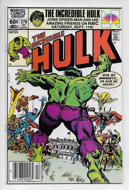 Incredible Hulk #278 - Leader / U-Foes (Marvel, 1982) VF-