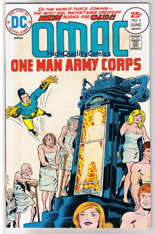 OMAC #5, VF+, Jack Kirby, One Man Army Corp, 1974, more JK in store