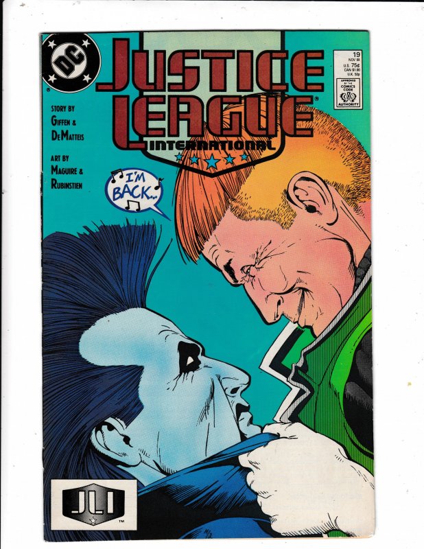 JUSTICE LEAGUE INTERNATIONAL#19 NM/VF  .NO RESERVE Save on shipping