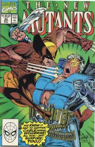 Marvel The New Mutants #93 (1990) Wolverine & Cable Cover NM- 9.2 Comic Book