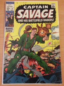 Capt. Savage and his Leatherneck Raiders #9 ~ FINE FN ~ 1968 MARVEL COMICS