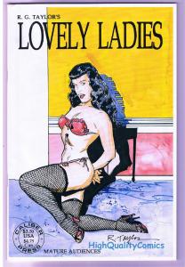 LOVELY LADIES #1, R G Taylor, Bettie Betty Page, 1991, VF