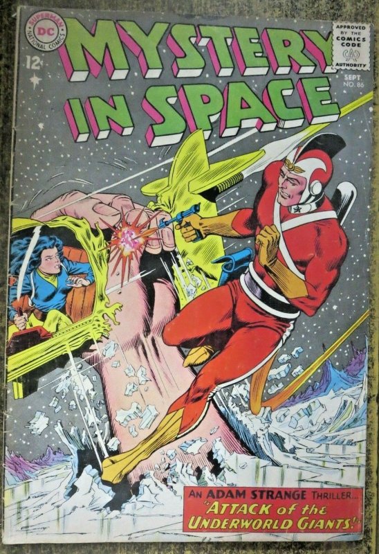 MYSTERY IN SPACE #86 (DC,9/1963) GOOD-VERY GOOD (G-VG)  Silver Age Adam Strange