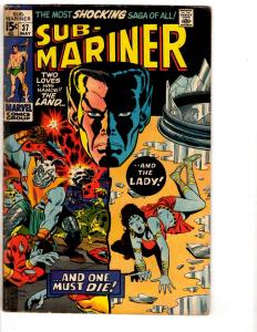 Lot Of 4 Prince Namor Sub-Mariner Marvel Comic Books # 36 37 38 39 VG Range RH2