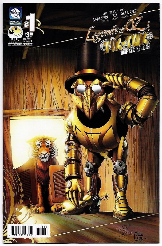 Legends of Oz Tik-Tok And The Kalidah #1 Cvr A (Aspen, 2016) NM