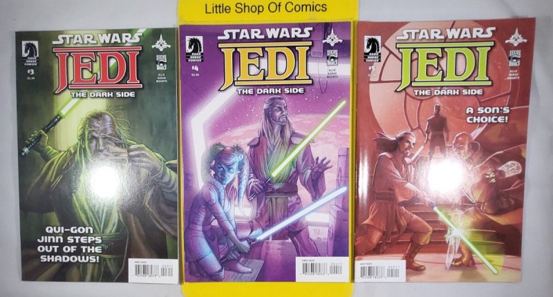 Star Wars Jedi The Dark Side #1 2 3 4 5  Set 1-5 2011 Dark Horse Comics