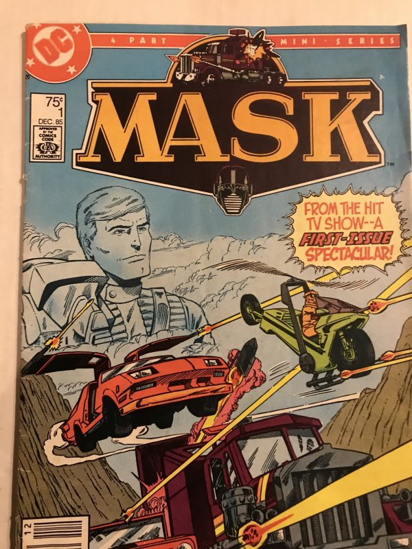 Mask #1 : DC 12/85 VG-; Newsstand, Cartoon TV, mini series