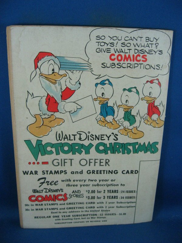 WALT DISNEY COMICS STORIES 40 VG+  BARKS 1944