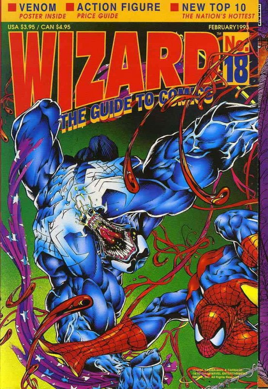 Wizard: The Comics Magazine #18 FN; Wizard | Venom Spider-Man - we combine shipp 