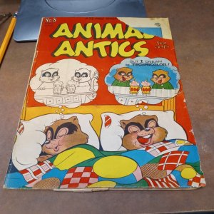 ANIMAL ANTICS #8 1947 DC FUNNY ANIMAL GOLDEN AGE Raccoon Kids